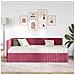 Struttura Letto Angolare con Materasso 2 pcs Verde Velluto - Foto miniatura 3