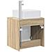 Mobile Lavabo da Parete Rovere Sonoma 49,5 x 41 x 63 cm - Foto miniatura 4