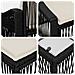 Set Divano da Giardino 9 pcs Nero polyrattan - Foto miniatura 7
