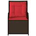 Panchina da giardino 2 pcs Marrone polyrattan - Foto miniatura 5