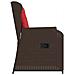 Panchina da giardino 2 pcs Marrone polyrattan - Foto miniatura 6