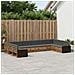 Set divani con cuscino 10 pcs Legno di Acacia Massello - Foto miniatura 2