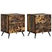 Armadio da Notte 2 pcs Rovere Fumo 43 x 34,5 x 47,5 cm - Foto miniatura 1