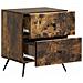 Armadio da Notte 2 pcs Rovere Fumo 43 x 34,5 x 47,5 cm - Foto miniatura 4