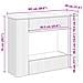 Tavolo consolle Rigato Legno vecchio 101 x 29 x 74 cm - Foto miniatura 9