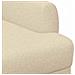 Loveseat con bottoni imbottiti Crema 116 x 67 x 80 cm Tessuto - Foto miniatura 6