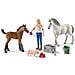 Arztbesuch bei Stute und Fohlen Figurine, Multicolore, 42486 - Foto miniatura 1