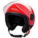 Casco Jet Demi Urban Moto Omologato Ece 22 Visiera Avio Sferica Sonicmoto Rosso L - Foto miniatura 3