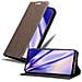 Custodia Compatibile Con Huawei P Smart Plus In Bruno Caffè - Coperchio Protettiva Con Chiusura Magnetica, Funzione Stand E Tasca Per Le Carte - Foto miniatura 1