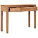 Tavolo Consolle 110x35x75 Cm In Legno Massello Di Teak - Foto miniatura 3