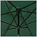 Ombrellone da Esterni con LED e Palo in Acciaio Verde 2x3 m - Foto miniatura 2