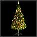 Albero di Natale Preilluminato con Palline Verde 210 cm - Foto miniatura 9
