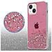 Cadorabo Custodia Compatibile Con Apple Iphone 13 Mini In Rosa Con Glitter - Coperchio Protettivo In Silicone Tpu Flessibile Con Glitter Scintillanti - Foto miniatura 5