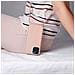 Cover Semirigida Per Iphone 12 Pro Max Cordino Nylon 80 Cm Rosa Chiaro - Foto miniatura 2