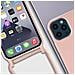 Cover Semirigida Per Iphone 12 Pro Max Cordino Nylon 80 Cm Rosa Chiaro - Foto miniatura 3
