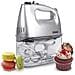 Hm4 / sr Sbattitore Elettrico A Mano 400 W - Frusta Elettrica 5 Velocità - Porta Accessori Incluso - Sbattitori, Ganci E Frusta Inclusi - Ideale Per Dolci / Torte / Creme / Pasticceria - Foto miniatura 1