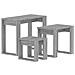 Tavolini Impilabili 3 Pz Grigio Sonoma In Legno Multistrato - Foto miniatura 2