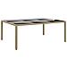 Tavolo Giardino 200x150x75 Cm Vetro Temperato Polyrattan Beige - Foto miniatura 1