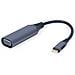 A-USB3C-VGA-01 cavo e adattatore video 0,15 m USB tipo-C VGA (D-Sub) Grigio - Foto miniatura 1