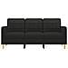 Divano A 3 Posti Nero 180 Cm In Tessuto - Foto miniatura 3