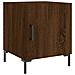 Comodini 2 Pz Rovere Marrone 40x40x50 Cm In Legno Multistrato - Foto miniatura 3