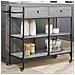 Carrello Cucina Grigio Sonoma 105x42x95 Cm In Legno Multistrato - Foto miniatura 1
