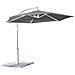 Ombrellone Da Giardino Ø3 Mt In Acciaio A Palo Laterale Norma - Grey - Foto miniatura 1