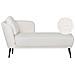 Chaise Longue Versione Sinistra Artheze Bouclé Bianco Sporco - Foto miniatura 2