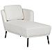 Chaise Longue Versione Sinistra Artheze Bouclé Bianco Sporco - Foto miniatura 5