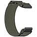 Cinturino Orologio Da 20 Mm Per Garmin Fenix 7s /instinct 2s / 6s / 5s /descent Mk3 Taglia S Nylon Grey - Foto miniatura 2