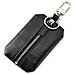 Porta Chiavi E Porta Monete Per Auto In Vera Pelle Black - Foto miniatura 1