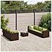Set Divani Da Giardino 8 Pz Con Cuscini In Polyrattan Marrone - Foto miniatura 1