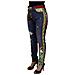 Jeans In Denim A Vita Alta Patchwork Blu - It42-m - Foto miniatura 3