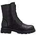 Black Casual Closed Ladies Mid Height Boots Stivaletti Pelle Scarpe Donna Nero Eu 40, Z9179-00 - Foto miniatura 3