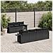 Set Divani Da Giardino Con Cuscini 8 Pz Nero In Polyrattan - Foto miniatura 1