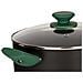 Verde Casseruola In Alluminio Pressato 24 Cm C Coperchio 37x25x17 Cm. Colore Nero - Foto miniatura 2