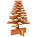 Albero Di Natale Marrone Cera 60 Cm In Legno Massello Di Pino - Foto miniatura 2