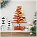 Albero Di Natale Marrone Cera 60 Cm In Legno Massello Di Pino - Foto miniatura 1