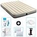 Set Materassino Gonfiabile - 191x137x25 Cm - Beige - Include Accessori Coordinati Cb1 - Foto miniatura 1