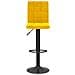 Sgabello Da Bar Giallo Senape In Velluto - Foto miniatura 2