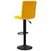 Sgabello Da Bar Giallo Senape In Velluto - Foto miniatura 4