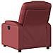 Poltrona Reclinabile Elettrica Rosso Vino in Similpelle - Foto miniatura 5