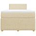 Giroletto a Molle con Materasso Crema 120x190 cm in Tessuto - Foto miniatura 6