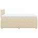 Giroletto a Molle con Materasso Crema 120x190 cm in Tessuto - Foto miniatura 7