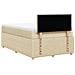 Giroletto a Molle con Materasso Crema 120x190 cm in Tessuto - Foto miniatura 8