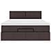 Struttura Letto Pouf con Materasso 140x200 cm in Tessuto - Foto miniatura 8