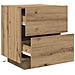 Comodini con Luci LED 2 pezzi Rovere Artigianale 45x40x55 cm - Foto miniatura 6