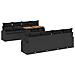 Set Divano da Giardino con archiviazione 9 pcs Nero Poly Rattan - Foto miniatura 1