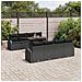 Set Divano da Giardino con archiviazione 9 pcs Nero Poly Rattan - Foto miniatura 3