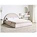 Letto Contenitore Tessuto Mouzon 180 X 200 Cm Beige Chiaro - Foto miniatura 1